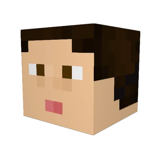 TheSniperBase Minecraft avatar head, 3D render