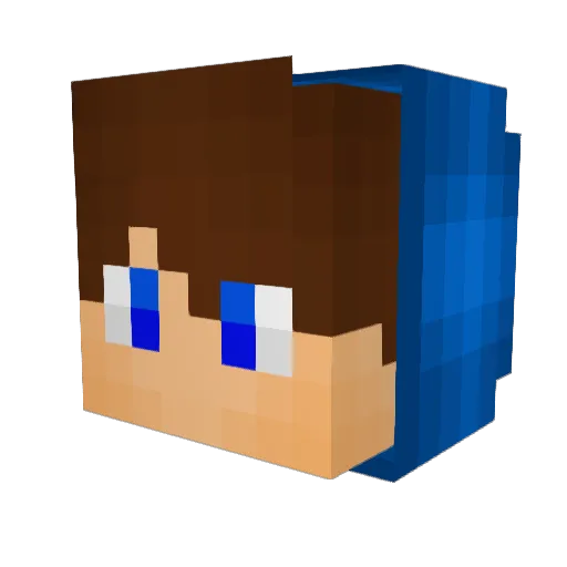 TheSocke Minecraft avatar head, 3D render