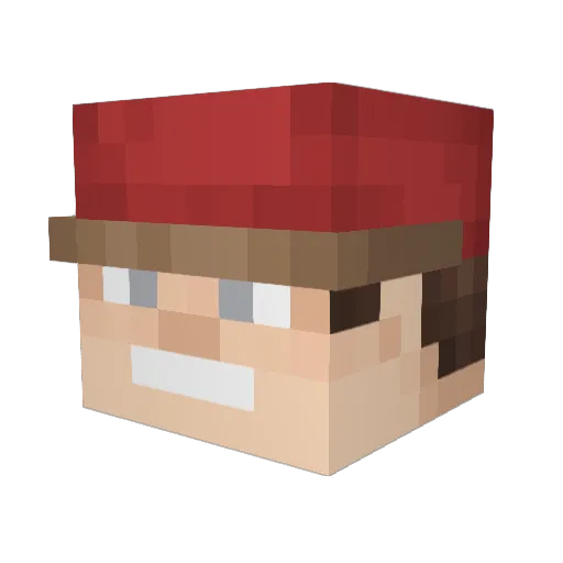TheSodaAddict Minecraft avatar head, 3D render