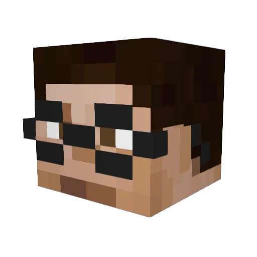 TheSolarGamer Minecraft avatar head, 3D render