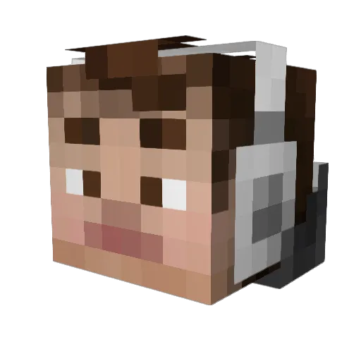 TheSommer Minecraft avatar head, 3D render