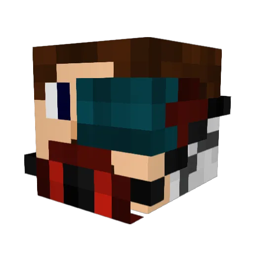 TheSonsOfCronus Minecraft avatar head, 3D render
