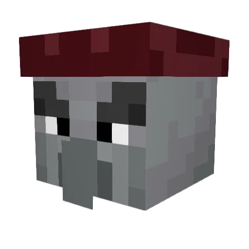 TheSovietCrab Minecraft avatar head, 3D render