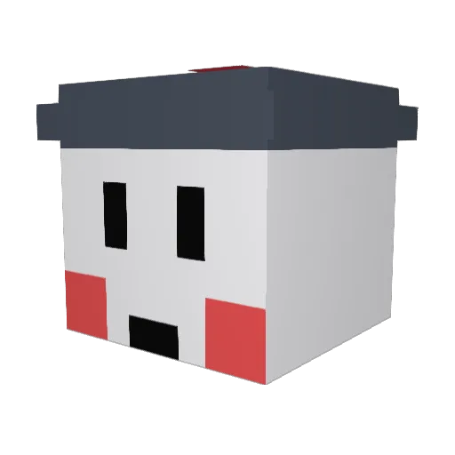 TheSpaceCow2000 Minecraft avatar head, 3D render