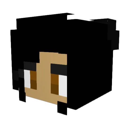 TheSpaceQueen Minecraft avatar head, 3D render