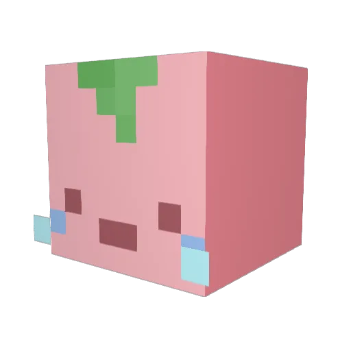 TheSpacetronaut Minecraft avatar head, 3D render