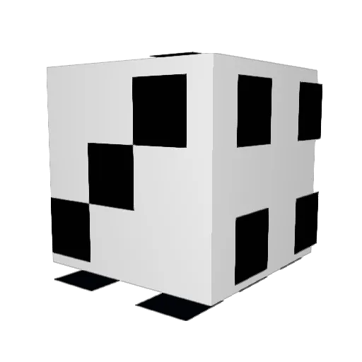 TheSpade101 Minecraft avatar head, 3D render