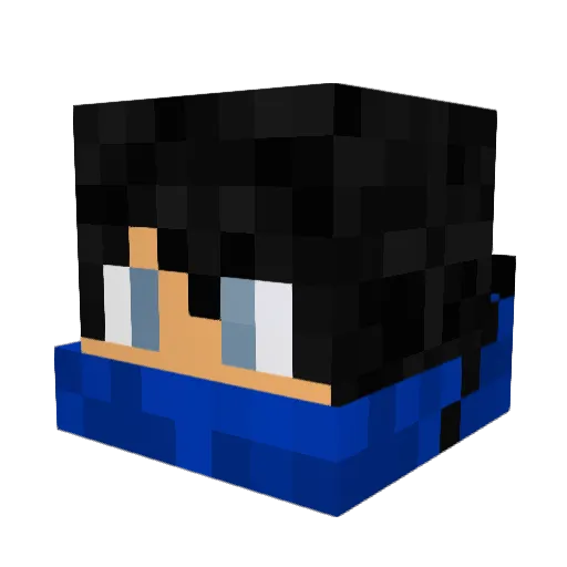 TheSpartan16 Minecraft avatar head, 3D render