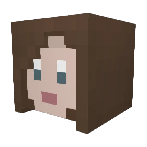TheSpiderCookie Minecraft avatar head, 3D render