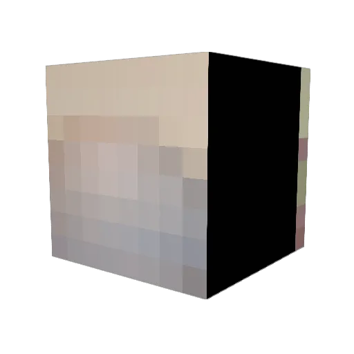 TheSplink Minecraft avatar head, 3D render