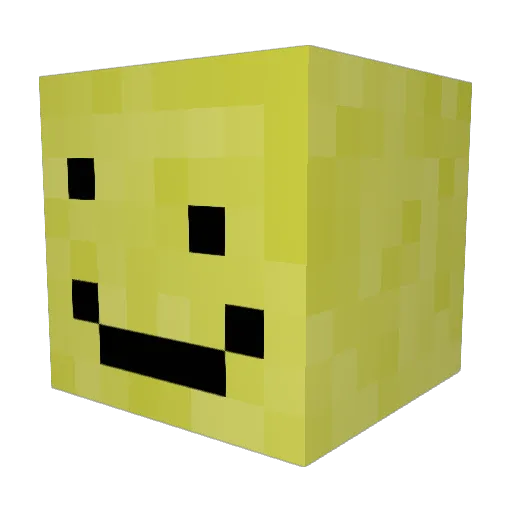 TheSplitBanana Minecraft avatar head, 3D render