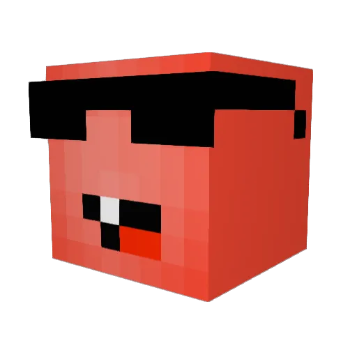 TheSponges Minecraft avatar head, 3D render