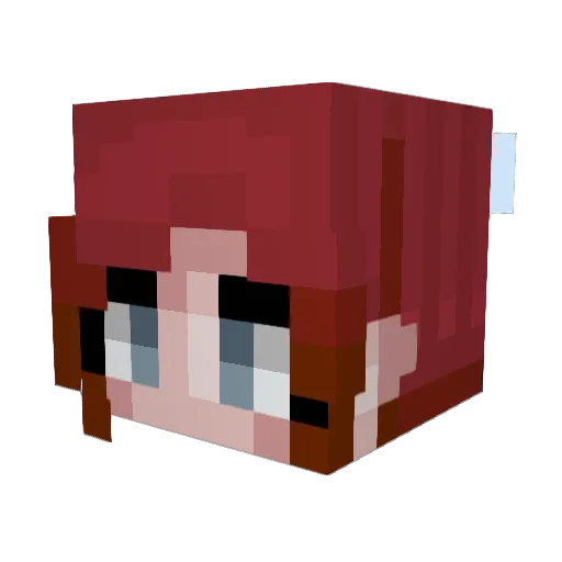 TheSpookiestCat Minecraft avatar head, 3D render