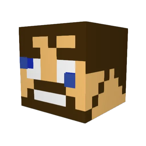 TheSprayer2 Minecraft avatar head, 3D render