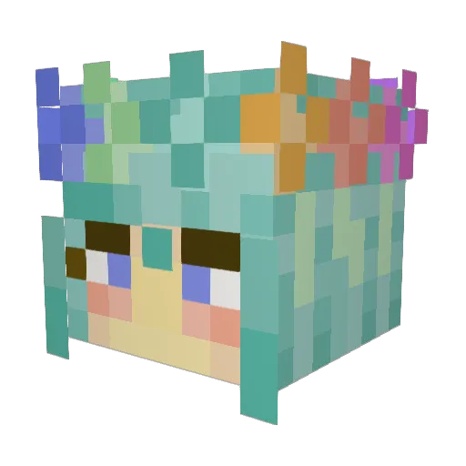 TheSpringFairy Minecraft avatar head, 3D render