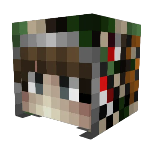 TheSpy_YT Minecraft avatar head, 3D render