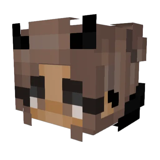 TheSquadLaughing Minecraft avatar head, 3D render