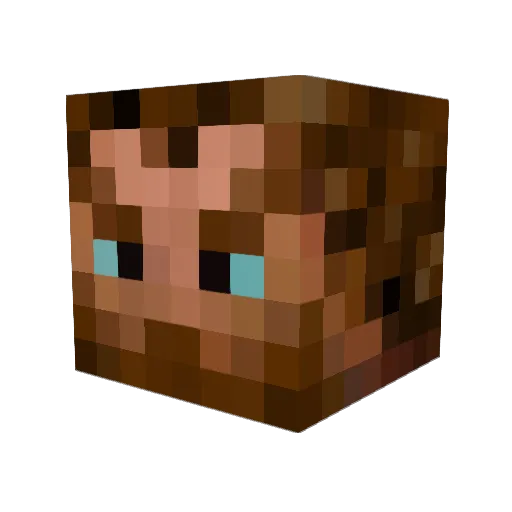 TheSquarecrafter Minecraft avatar head, 3D render