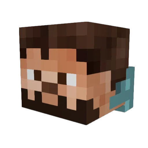 TheSquiddle Minecraft avatar head, 3D render