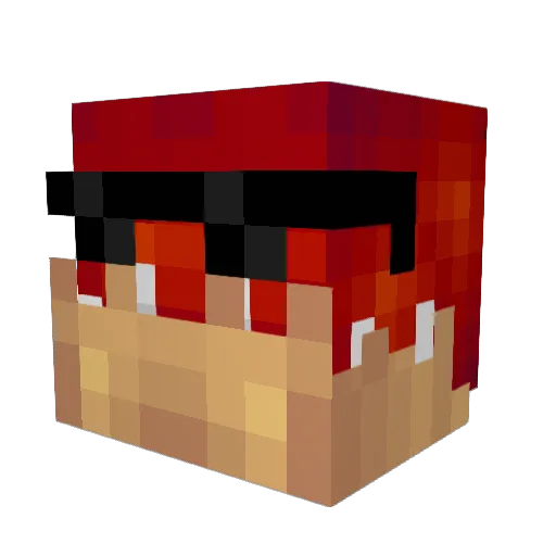 TheStabbyKrab Minecraft avatar head, 3D render