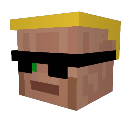 TheStang18 Minecraft avatar head, 3D render