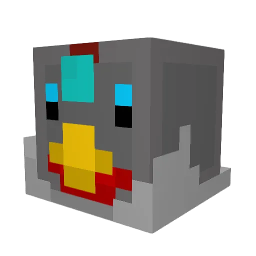 TheSteelChicken Minecraft avatar head, 3D render