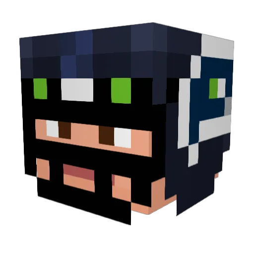 TheSteezer Minecraft avatar head, 3D render