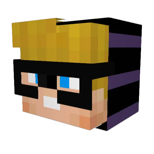 TheStoneRuby Minecraft avatar head, 3D render