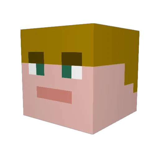 TheStormBum Minecraft avatar head, 3D render