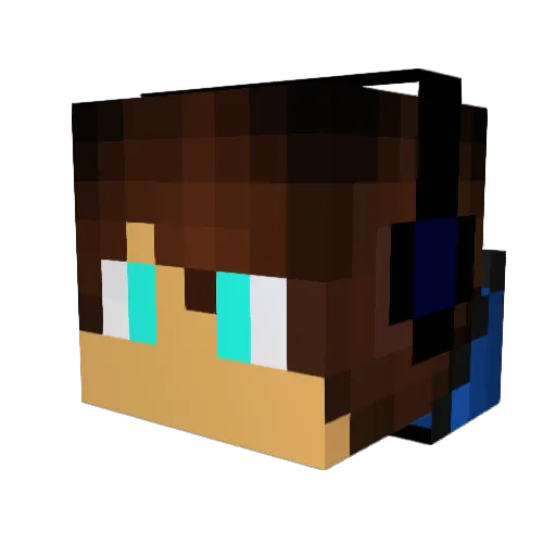 TheStormChaser12 Minecraft avatar head, 3D render