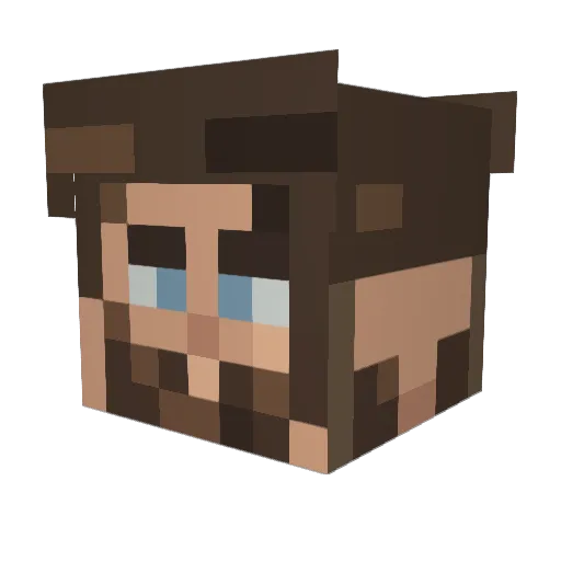 TheStormbringer Minecraft avatar head, 3D render