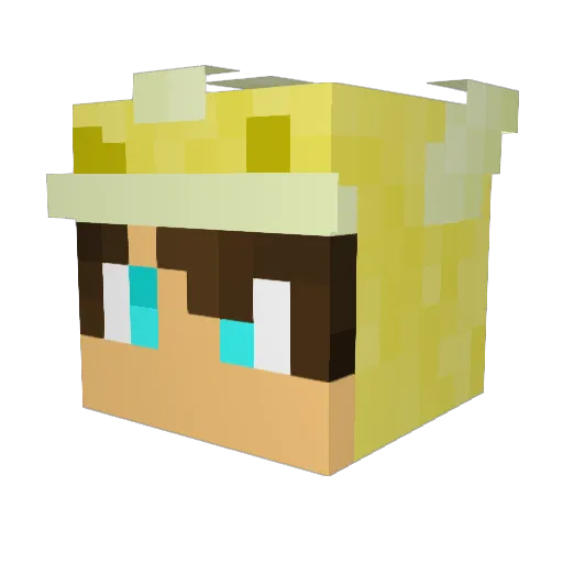 TheStrafe360 Minecraft avatar head, 3D render