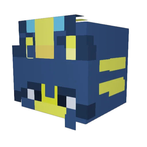 TheStrangeTiger Minecraft avatar head, 3D render