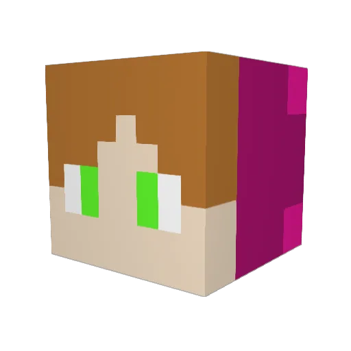 TheStringLux Minecraft avatar head, 3D render