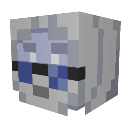 TheStrong001 Minecraft avatar head, 3D render