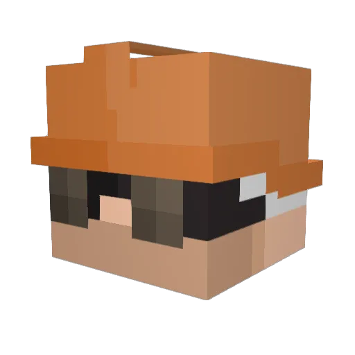 TheStudentUnion Minecraft avatar head, 3D render