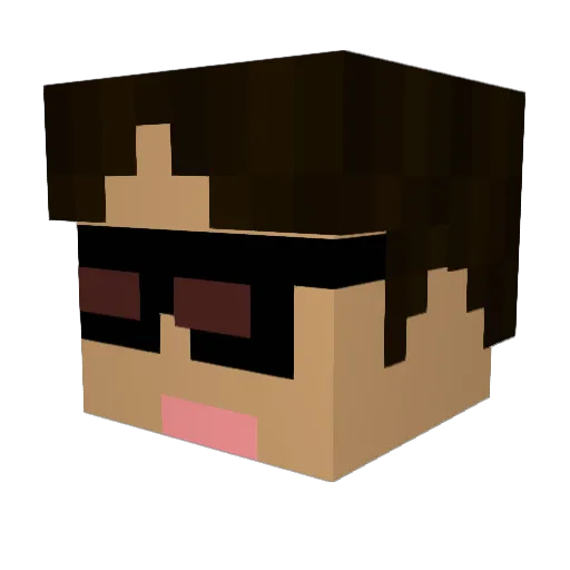TheStylePvP Minecraft avatar head, 3D render