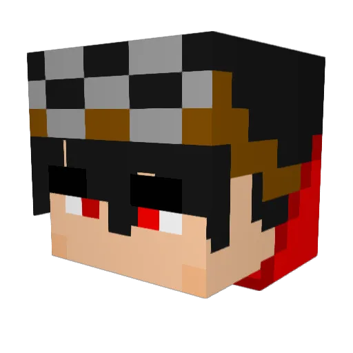 TheSuluskhan Minecraft avatar head, 3D render