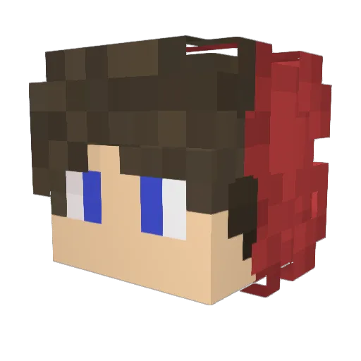 TheSuperCreep Minecraft avatar head, 3D render
