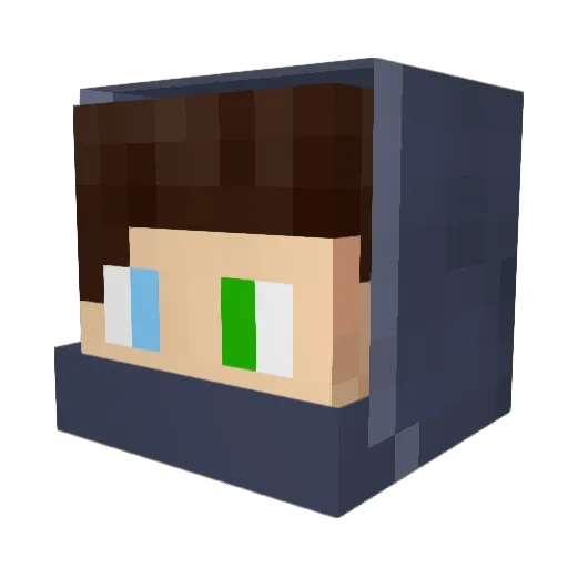 TheSuperFresh Minecraft avatar head, 3D render