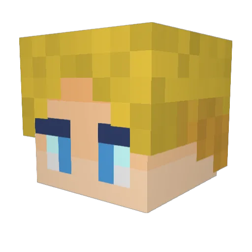 TheSuperLJB Minecraft avatar head, 3D render