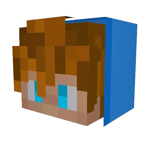 TheSuperMario645 Minecraft avatar head, 3D render