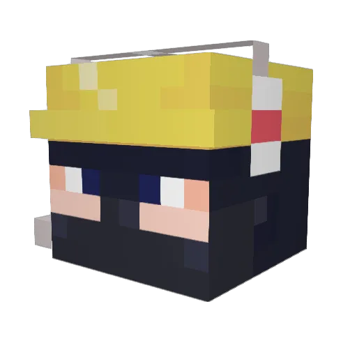 TheSuperMurican Minecraft avatar head, 3D render