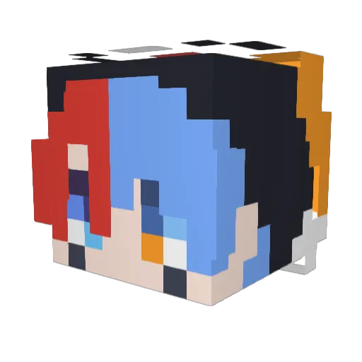 TheSuu_ Minecraft avatar head, 3D render