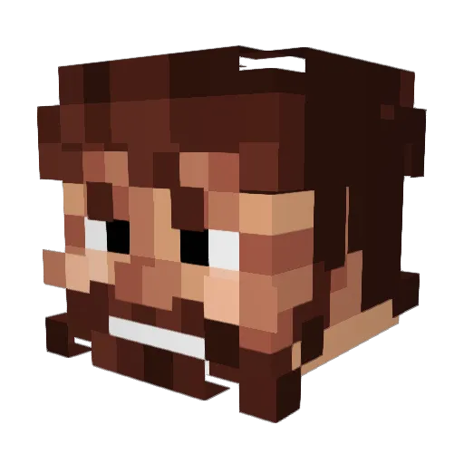 TheSymbioteKing Minecraft avatar head, 3D render