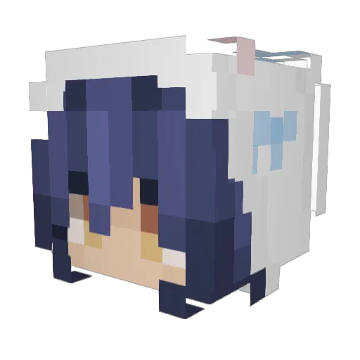 TheSymmerX Minecraft avatar head, 3D render