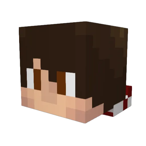 TheSzopa Minecraft avatar head, 3D render