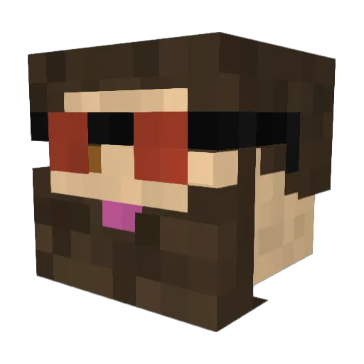 TheTAMA98 Minecraft avatar head, 3D render