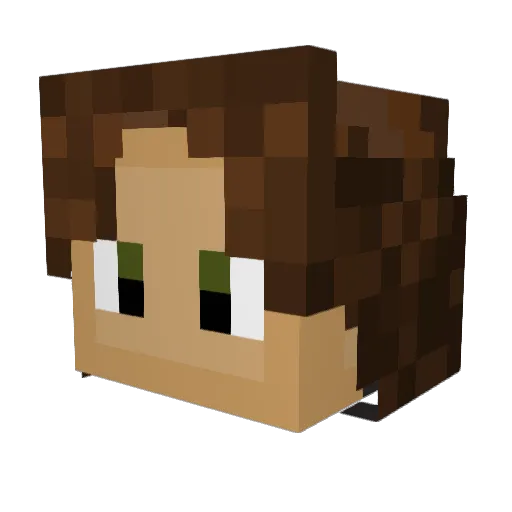 TheTDUBstur Minecraft avatar head, 3D render