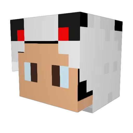 TheTaby Minecraft avatar head, 3D render